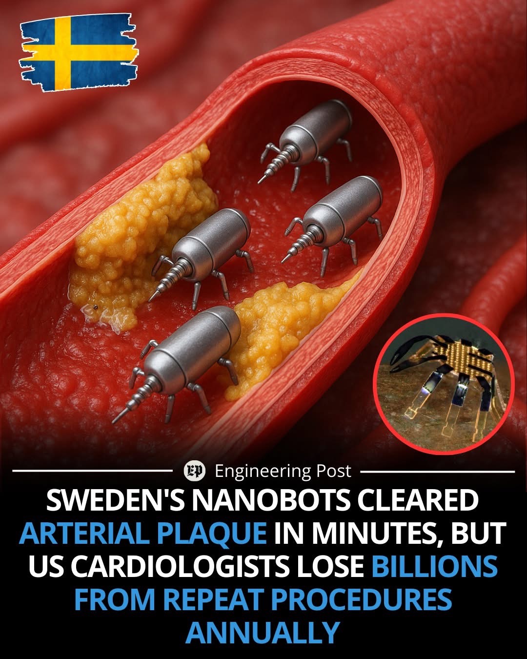 Påstand om svenske nanoboter